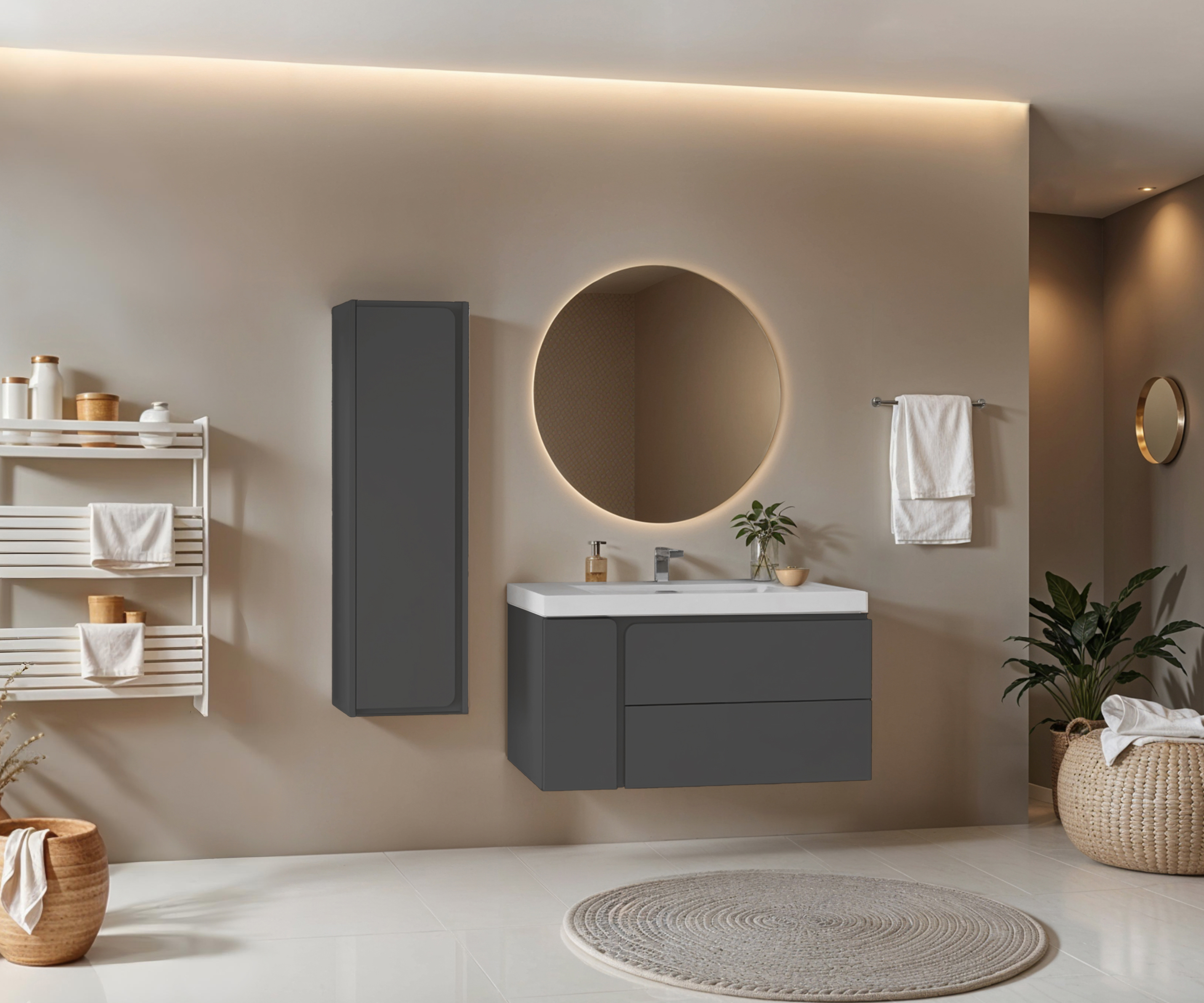 Modern banyo görüntüsü